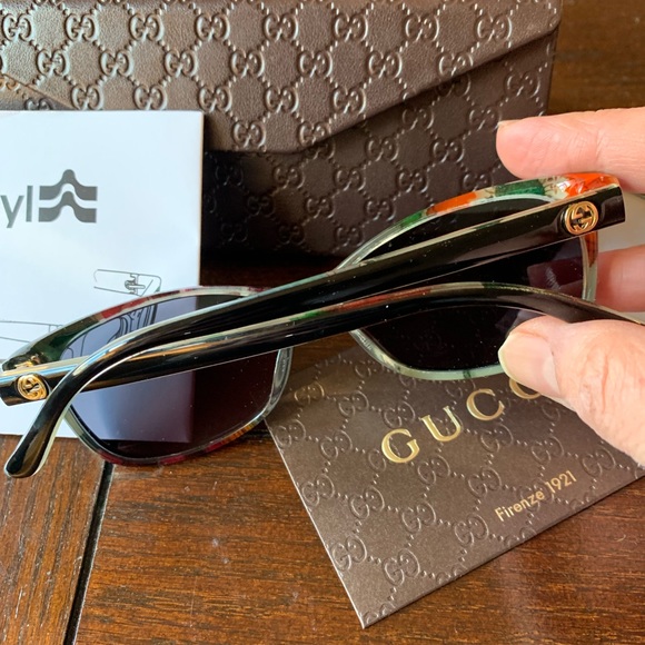 SOLD⛔️Authentic Gucci 57 Acetate Optyl Logo sglss - Picture 6 of 8